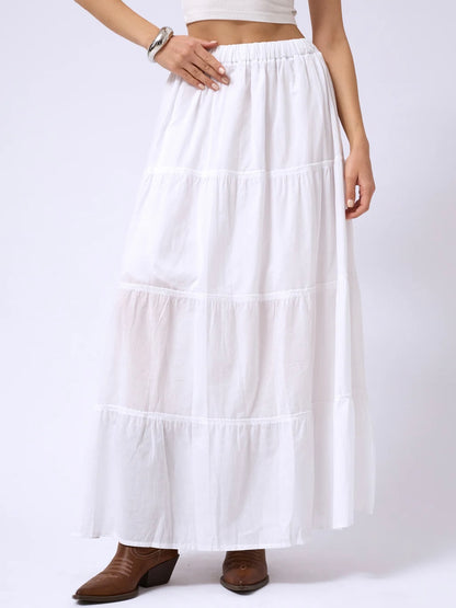 חצאית דולי - לבן