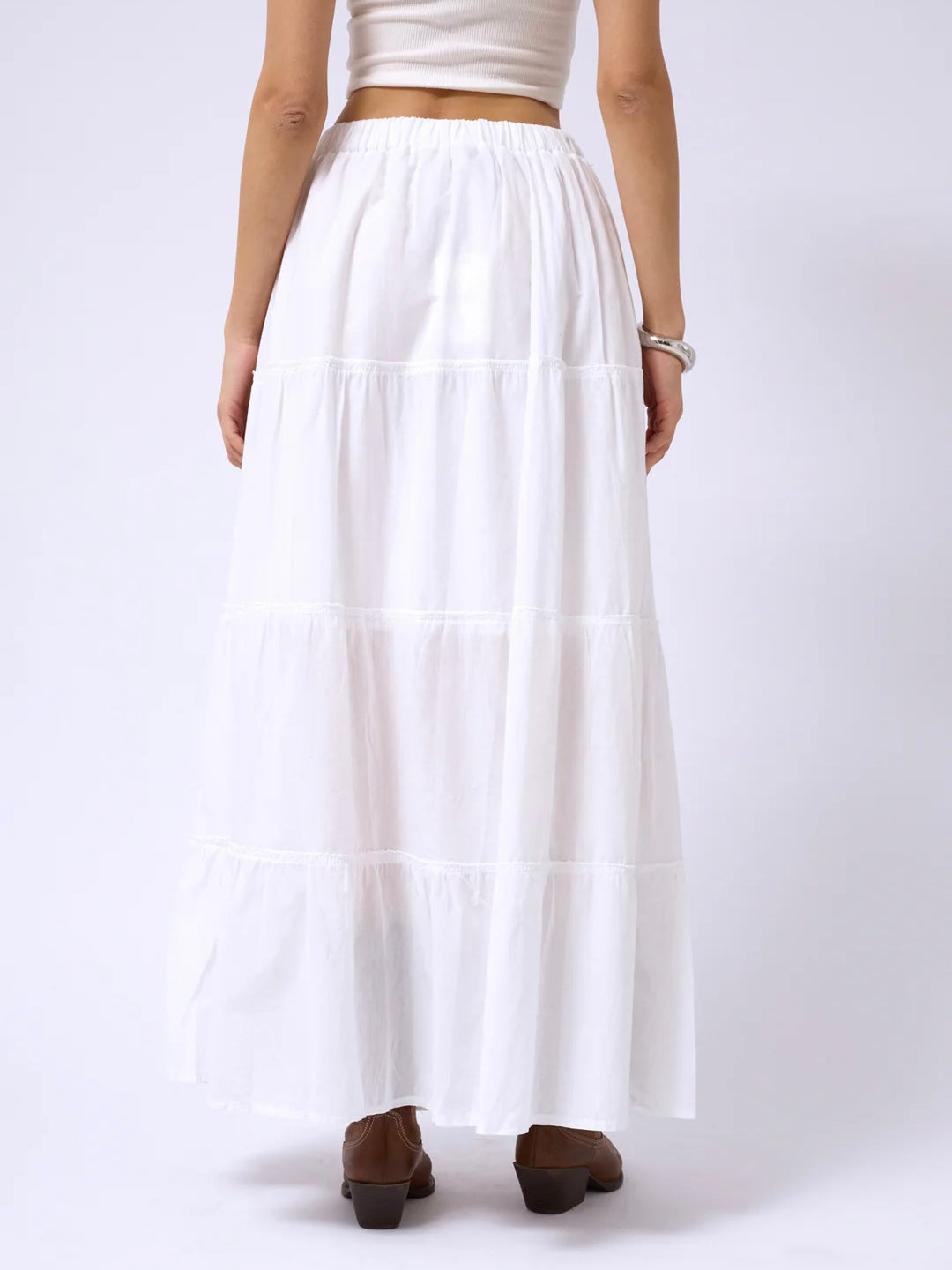 חצאית דולי - לבן