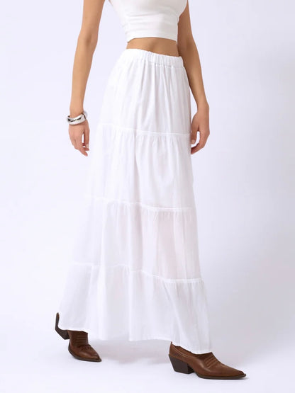 חצאית דולי - לבן