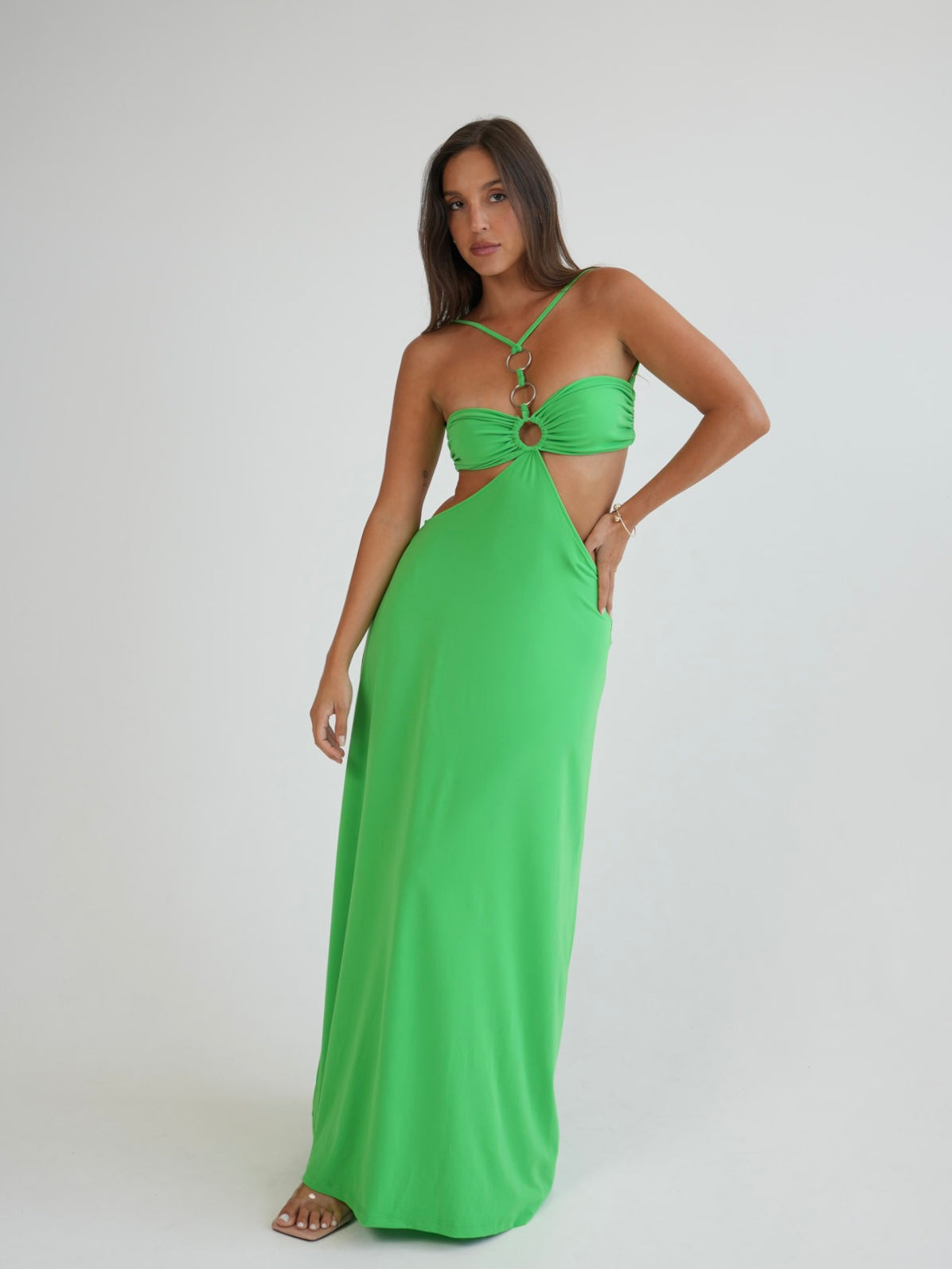 שמלת טורי - ירוק